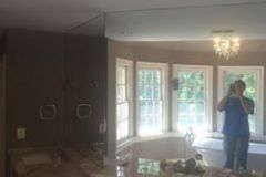 Large wall mirror installed in McLean VA