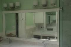 Mirror installation along with shower door in Annandale VA.