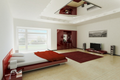 Bedroom interior 3d