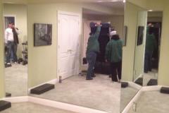 Mirror Walls Installed For A Home Gym In Oakton.