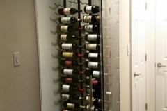 Glass encased wine storage