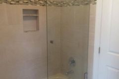 Frameless spray panel in Fairfax, VA