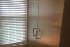 Frameless French doors with rain glass in Vienna, VA,