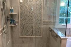 Frameless shower in Oak Hill