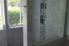 Frameless shower in Great Falls VA.