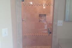 Single Door Clear Glass Installed In Mclean.