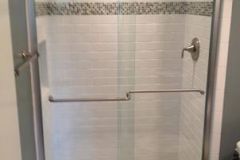 3/8th Inch Frameless Slider with header in McLean