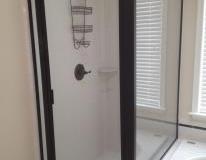 Oil Rubbed Bronze Framed Shower Enclosure In Potomac Falls.