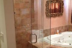 Custom Glass Shower Enclosure installed In Broadlands.