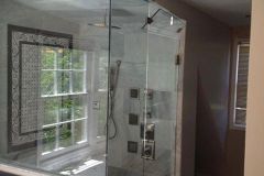 Fully enclosed shower with venting. Great for a Steam Shower!