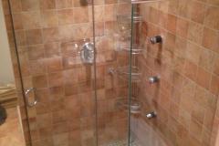 Custom Frameless Shower enclosure installed.
