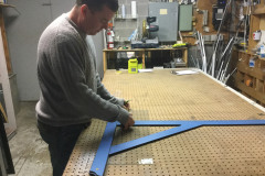 Professionally Cut Glass on site.